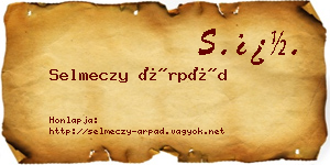 Selmeczy Árpád névjegykártya